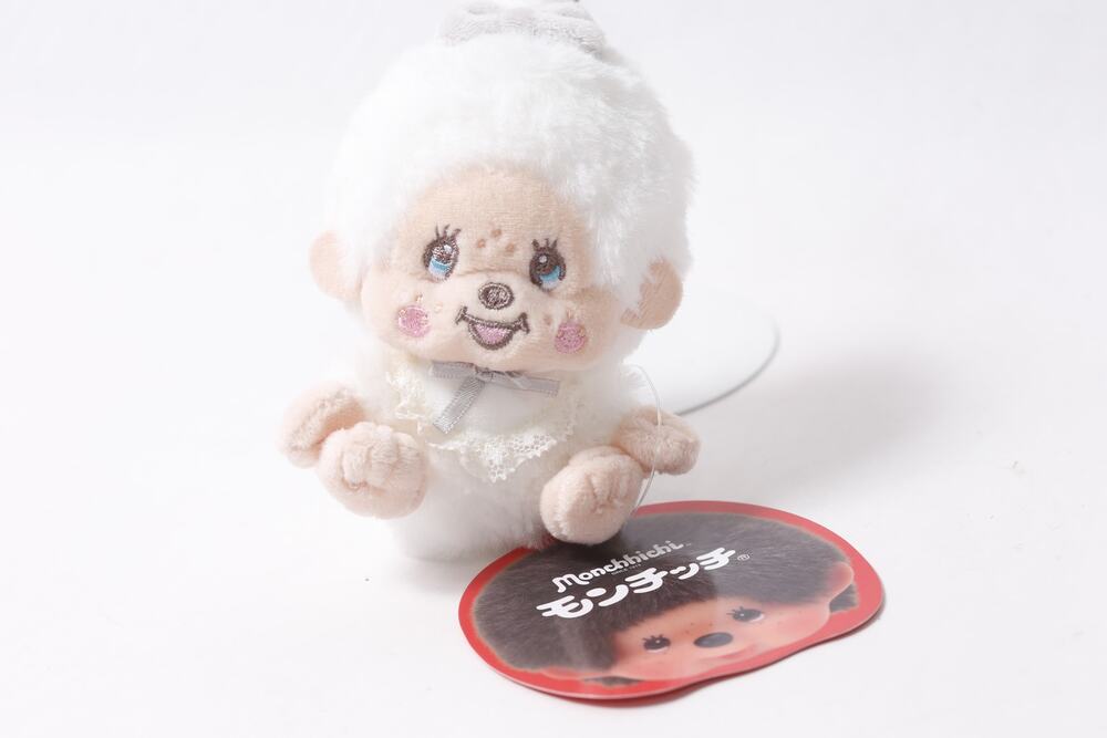 2025 Japan Sekiguchi Monchhichi White Mascot Plush w Tag ~ 260721-WH 177